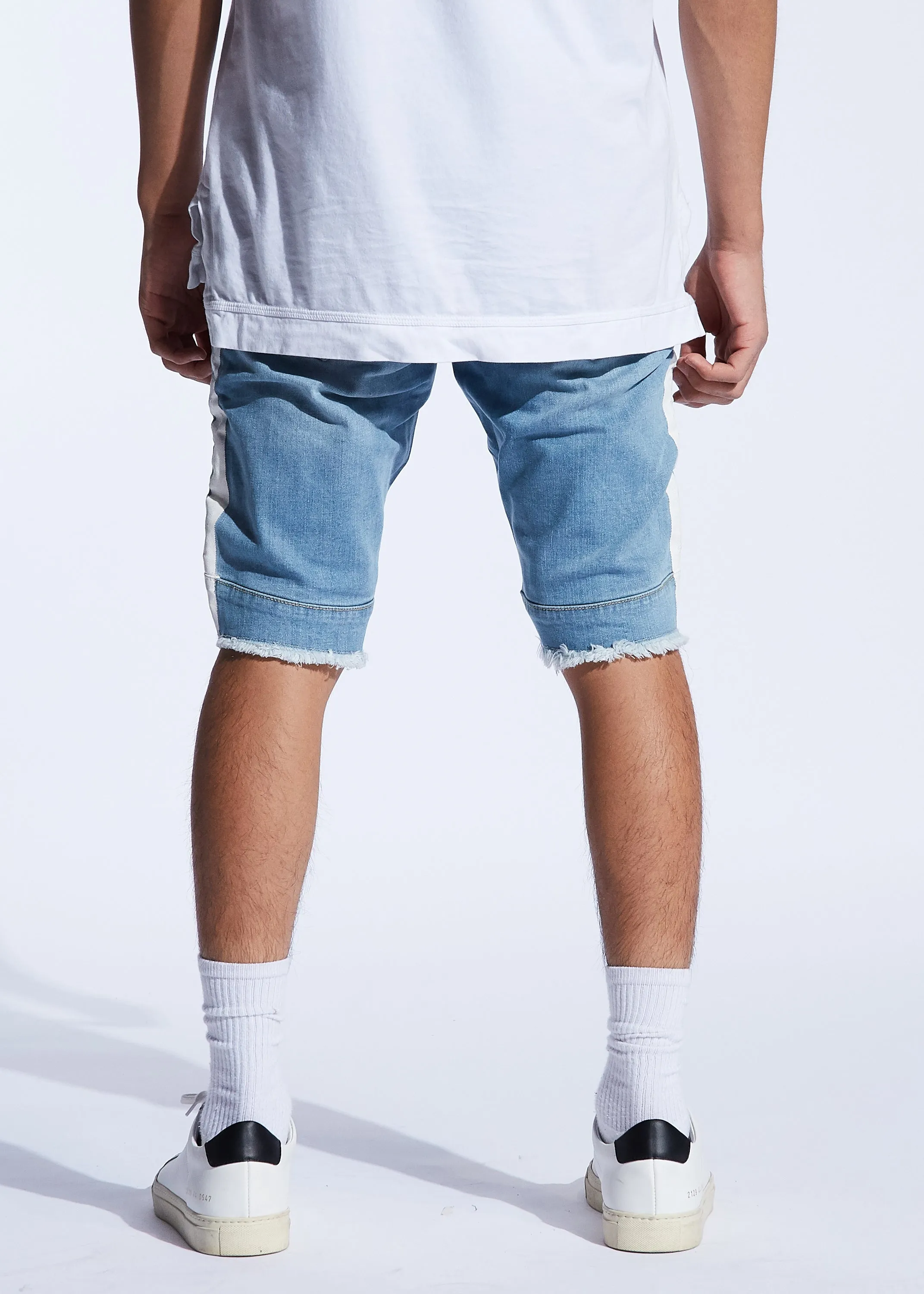 Bolt Biker Shorts (Blue/White)