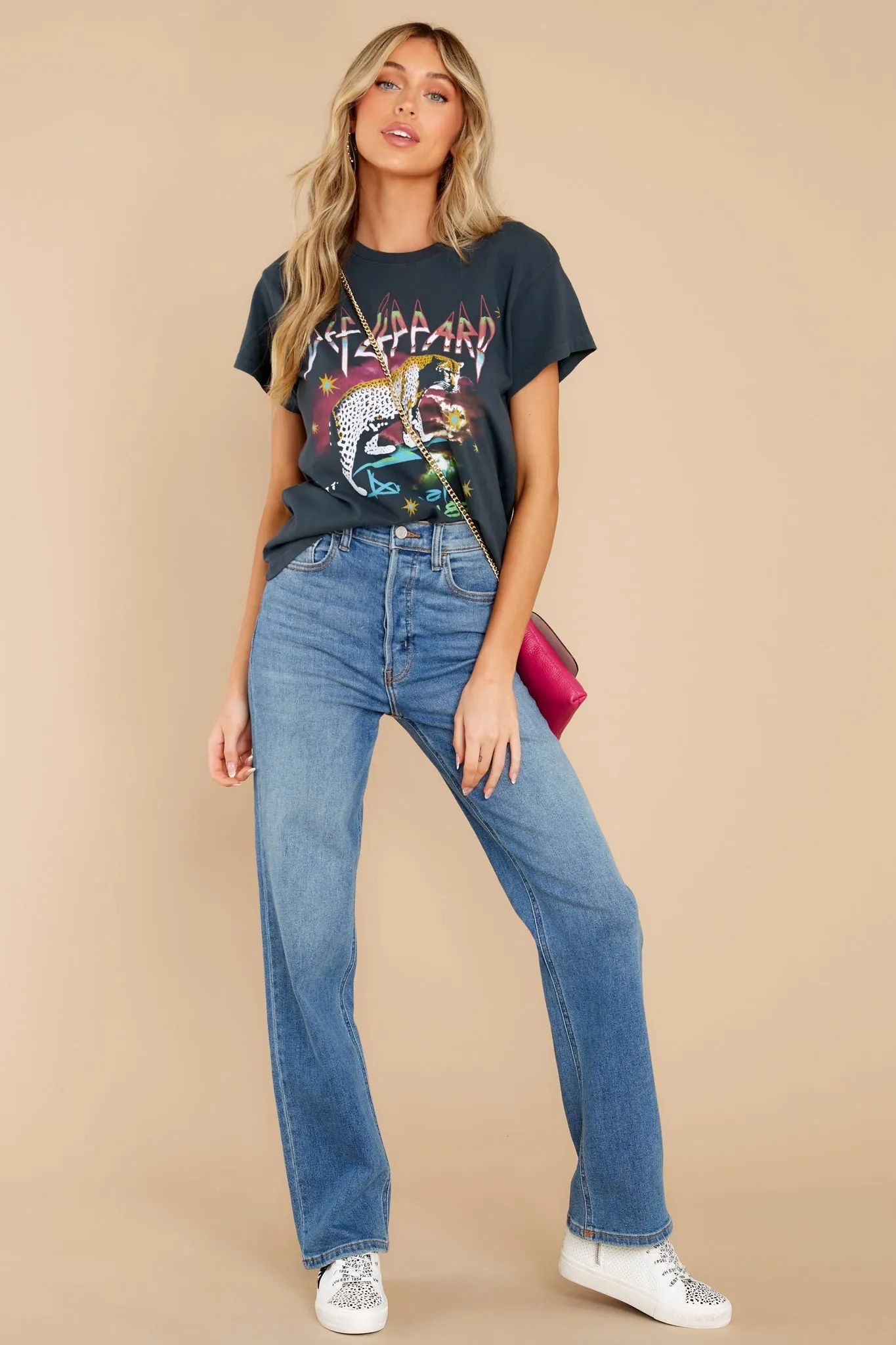 Def Leppard Animals '87 Vintage Black Tour Tee