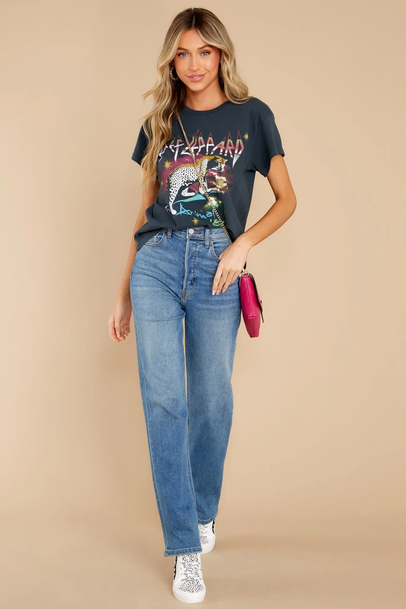 Def Leppard Animals '87 Vintage Black Tour Tee