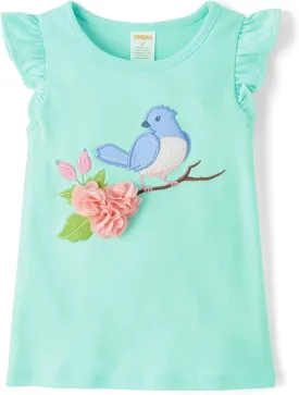 Gymboree Girls' and Toddler Sleeveless Flutter Top