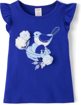 Gymboree Girls' and Toddler Sleeveless Flutter Top