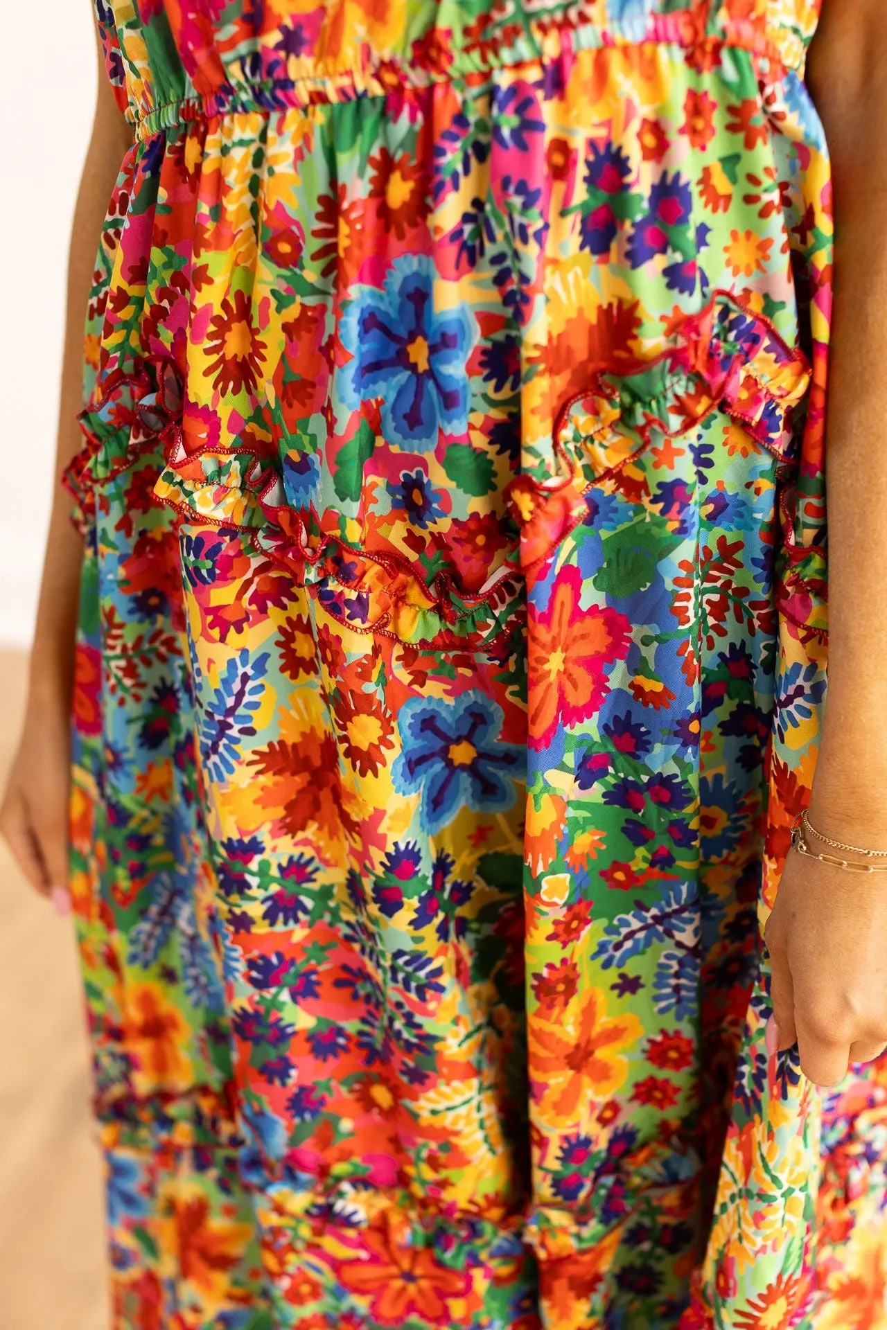 Island Breeze Sleeveless Maxi Dress