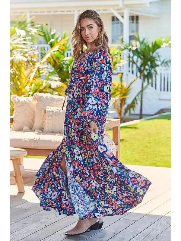 JAASE Carnation Print Teresa Maxi Dress