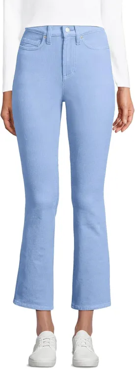 Lands' End Women's High Rise Corduroy Kick Crop Pants