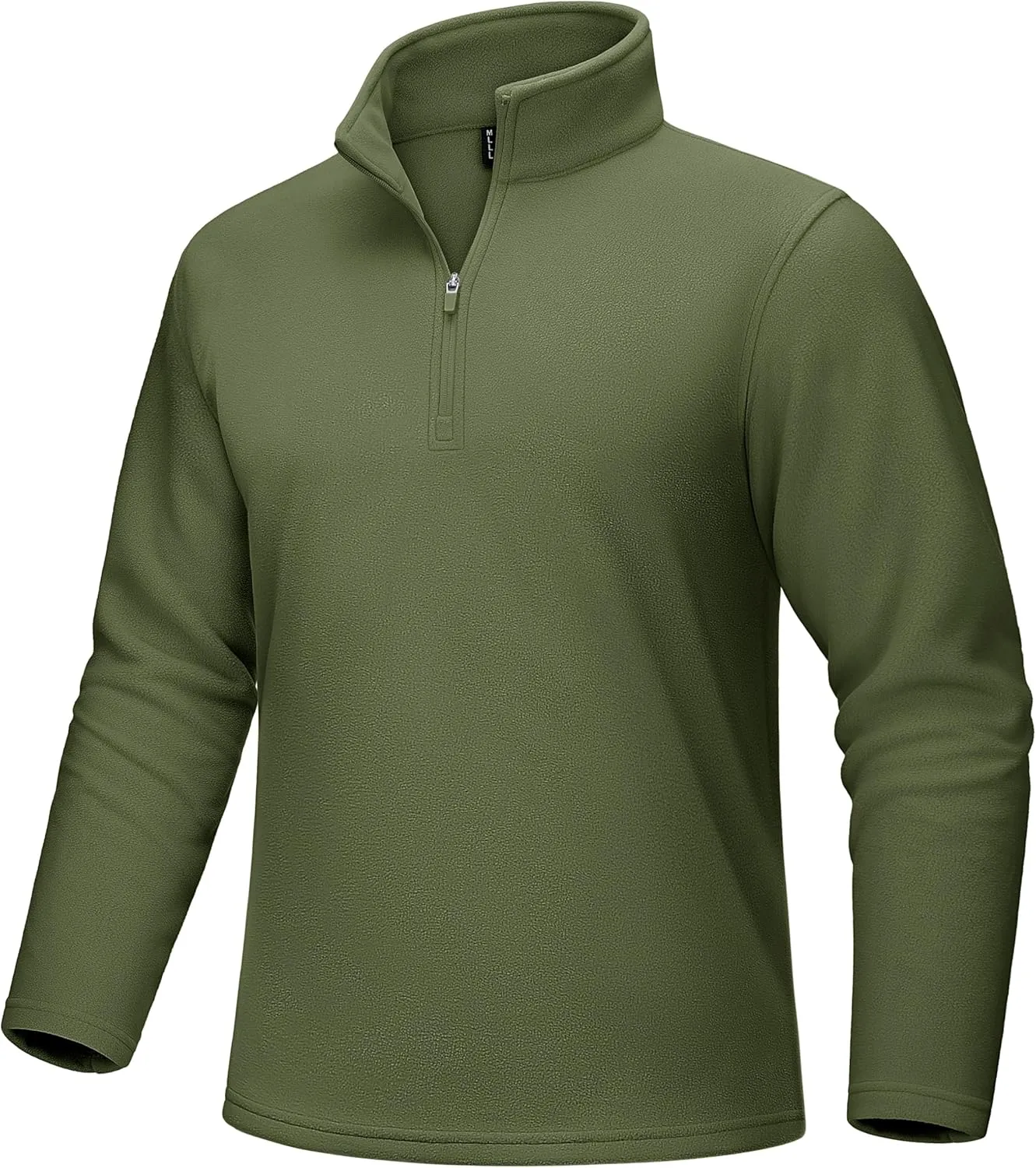 MAGCOMSEN Men's Quarter-Zip Pullover Polar Fleece Sweatshirt Stand Collar Long Sleeve Shirt for Men Thermal Winter Fall