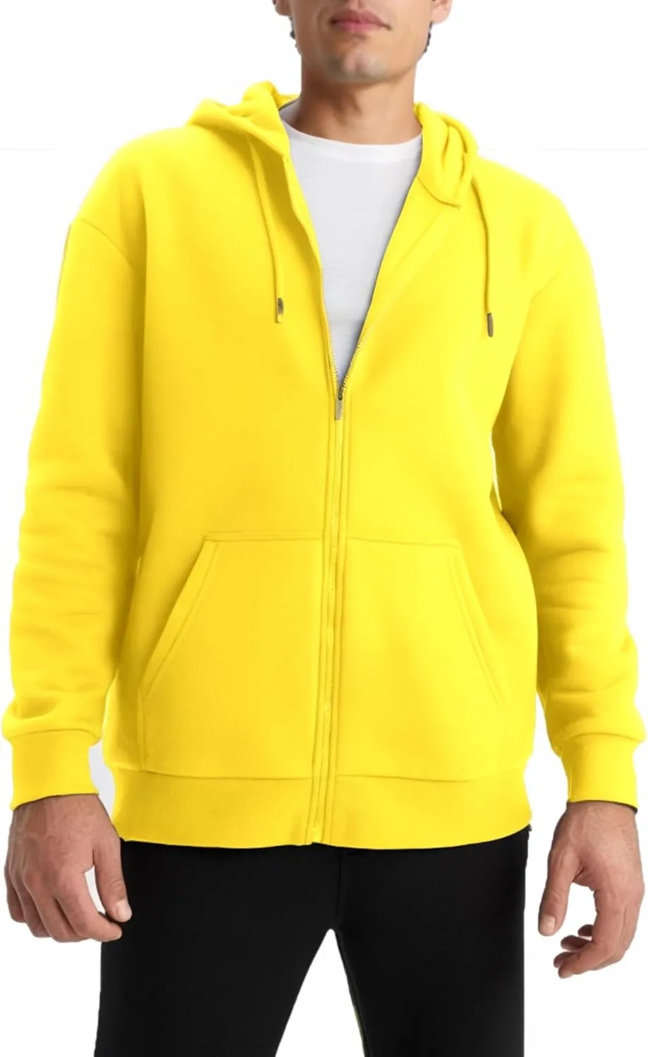 Men's Full Zip Hoodie Fleece Long Sleeve Hooded Sweatshirt Pullover Men Lightweight Athletic Hoodies