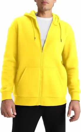 Men's Full Zip Hoodie Fleece Long Sleeve Hooded Sweatshirt Pullover Men Lightweight Athletic Hoodies