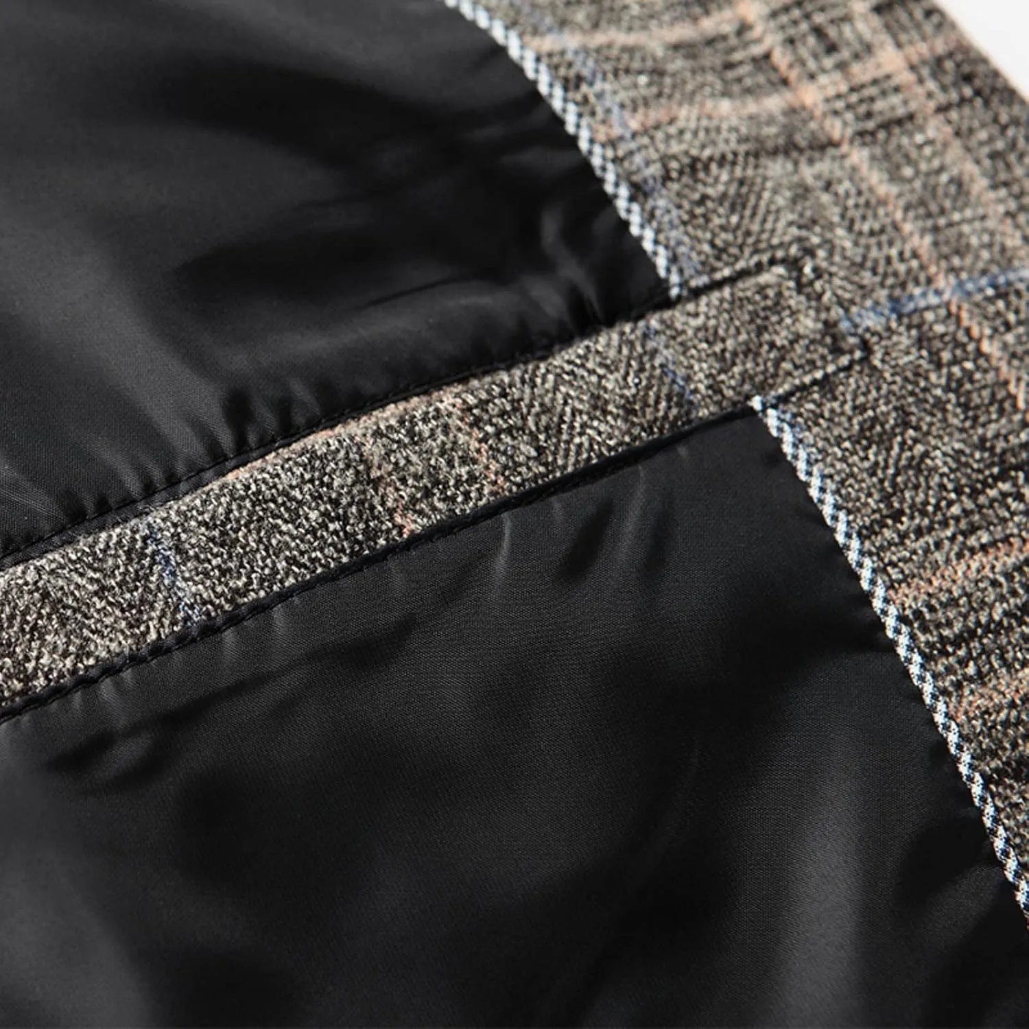 Mens Plaid Blazer Dinner Blazer Two Button Business Suit Jacket Casual Slim Fit Checkered Blazer for Men Wedding