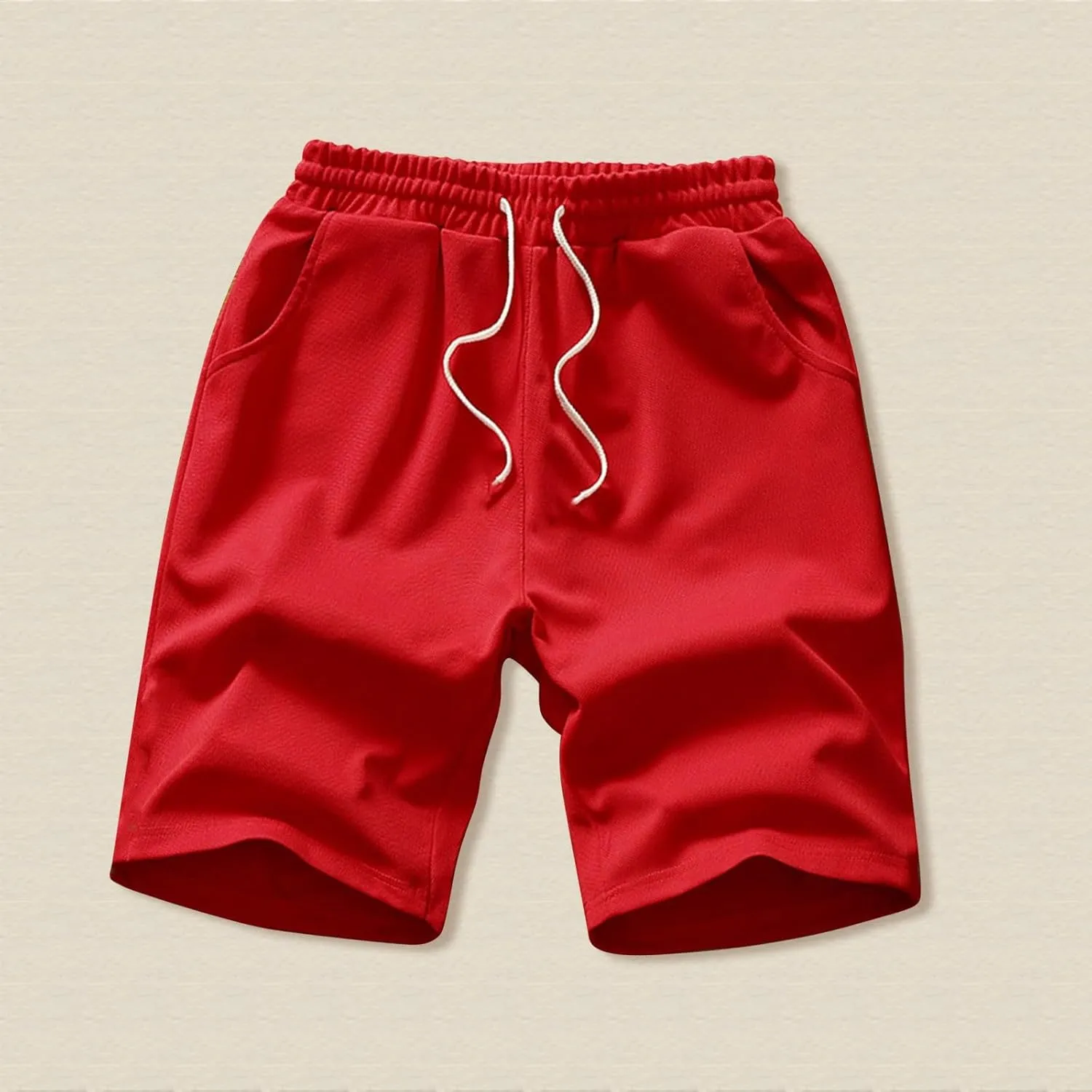 Mens Shorts Casual Elastic Waist Drawstring Lightweight Baggy Summer Pants Trendy Outdoor Running Jogging SweatShorts
