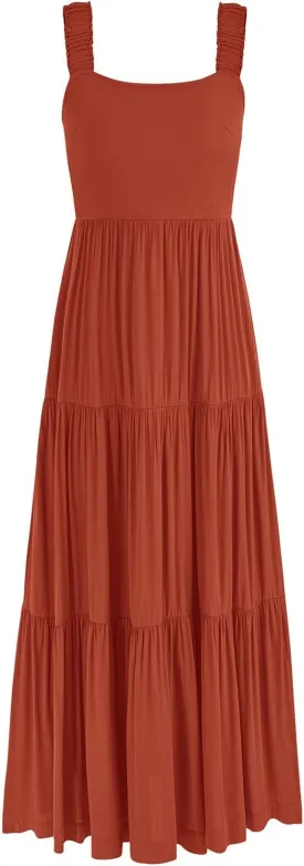PRETTYGARDEN Women's 2025 Sun Dresses Women Summer Casual Flowy Tired Maxi Dress Backless Beach Long Dresses Tank Dress