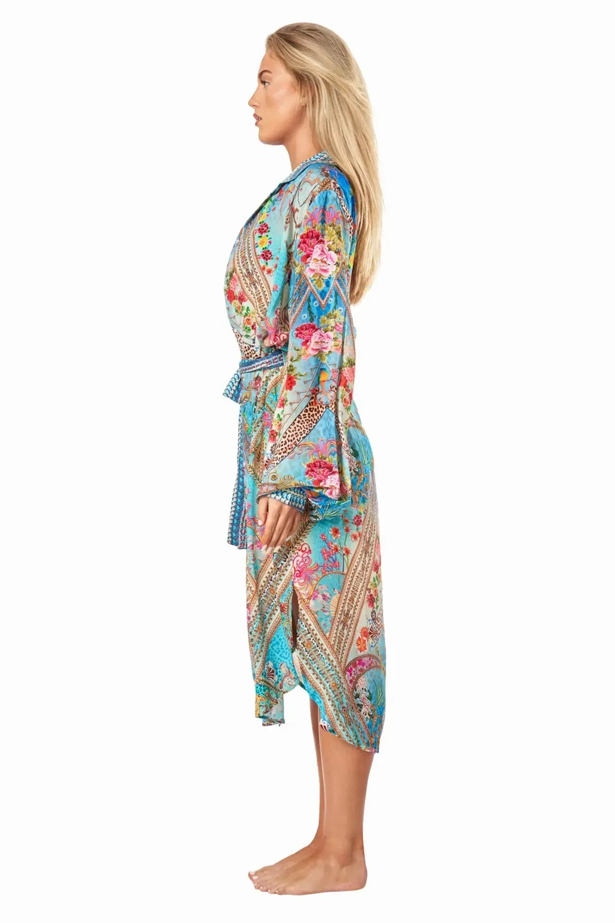 Queens Garden Easy Shirtdress Cover-Up