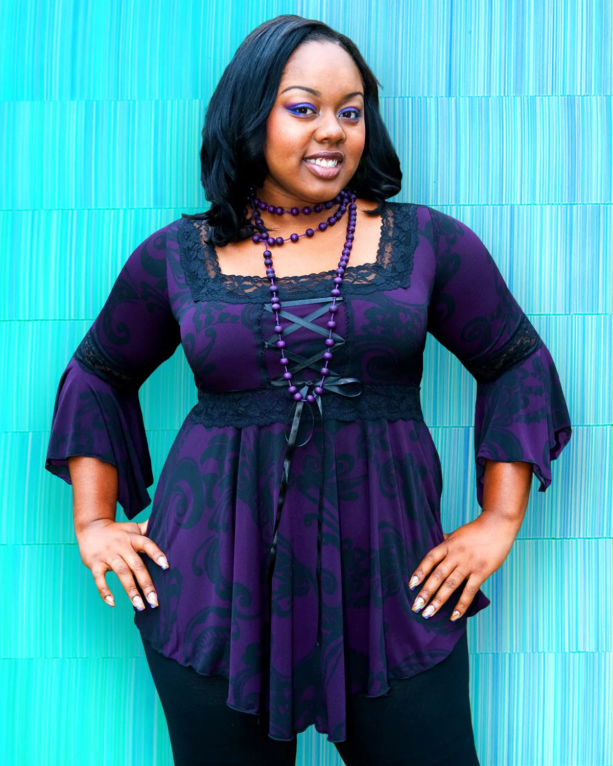 Renaissance Top in Wedgewood