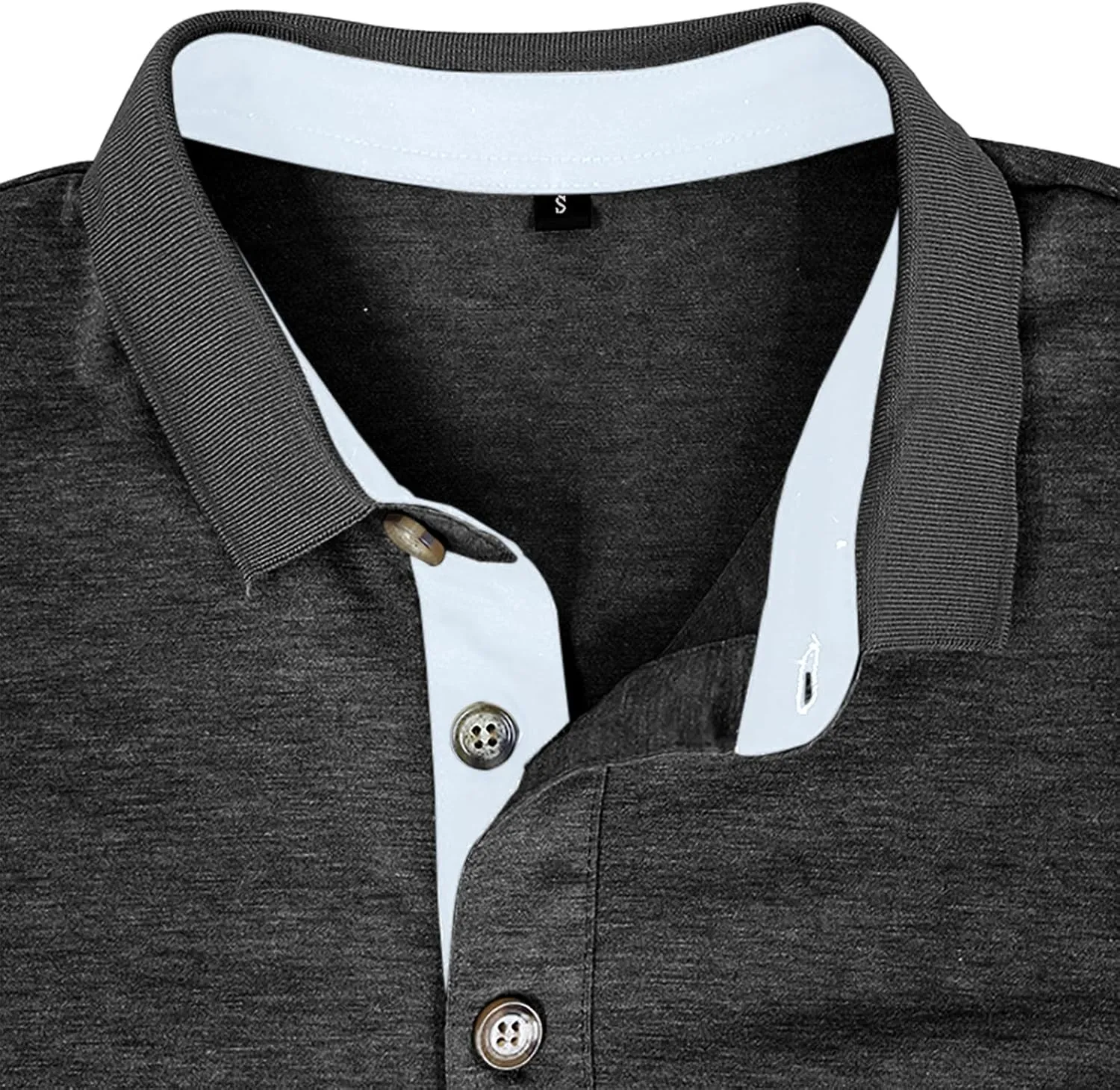 SEGANUP Men's Fashion Polo Shirts Short Sleeve Casual Cotton Golf Shirts Moisture Wicking Polo Shirt with Pocket