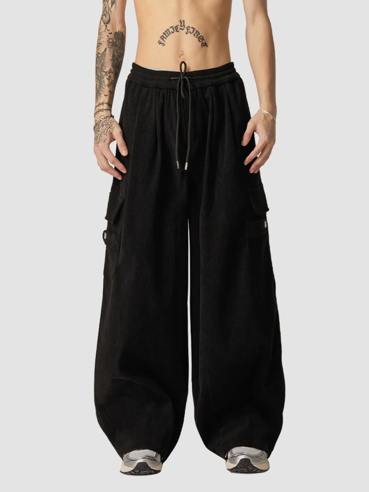 WLS Loose Corduroy Cargo Pants