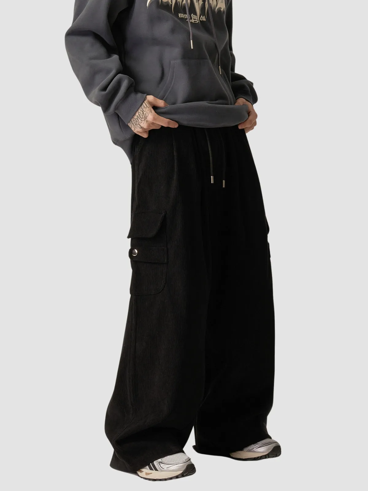 WLS Loose Corduroy Cargo Pants