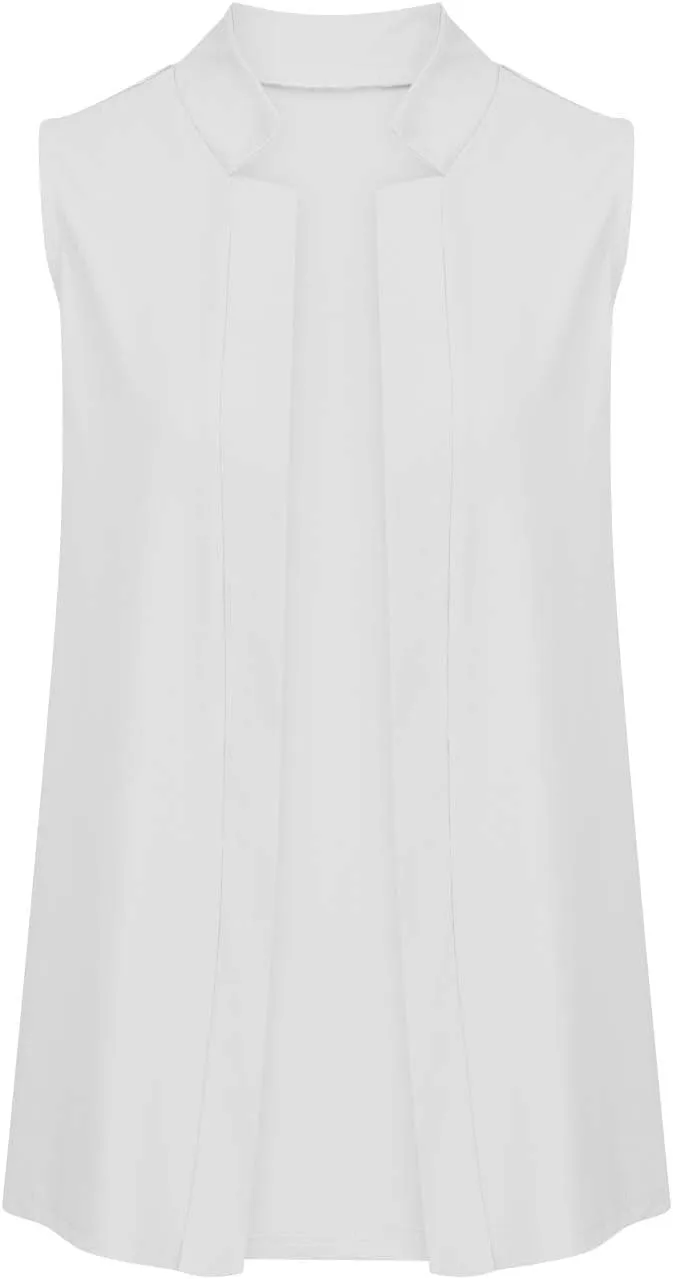Women Sleeveless Blazer Jackets Open Front Stand Collar Fully Lined Vest Tops Office Outwear 2025 Summer Elegant