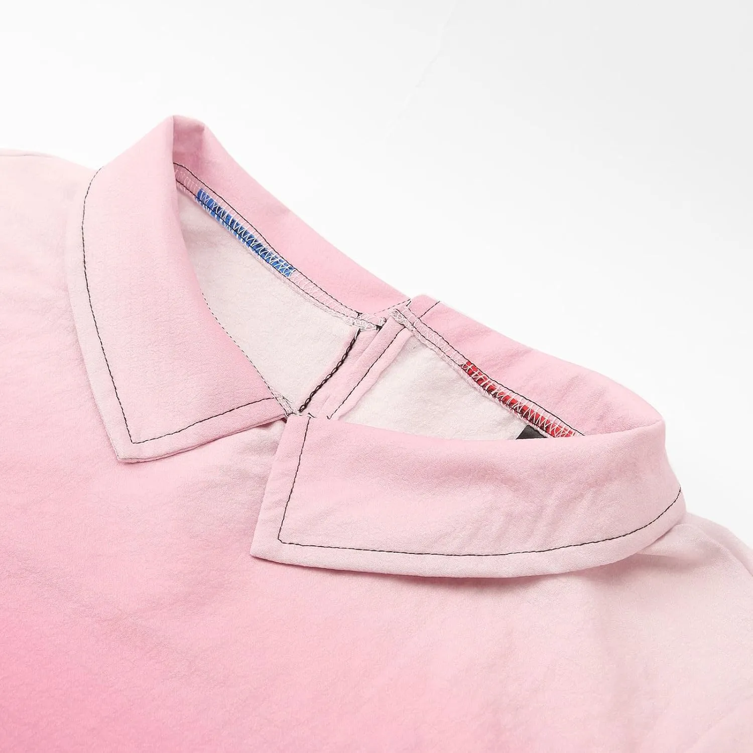 Women's Linen Summer Tops Short Sleeve Boho Shirts Graphic Tees Loose Gauze Blouses Collar Neck Casual Tunic Tshirts